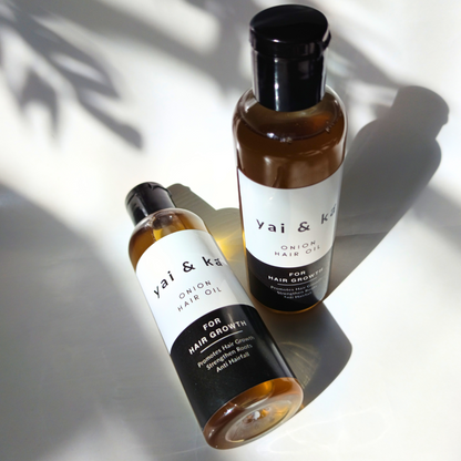 yai & ka Onion + Coconut Hair Oil | Onion , Coconut Oil & Herbal Extracts | Boosts Hair Growth, Reduces Hair Fall, Nourishes Scalp | For Men & Women, 100ml