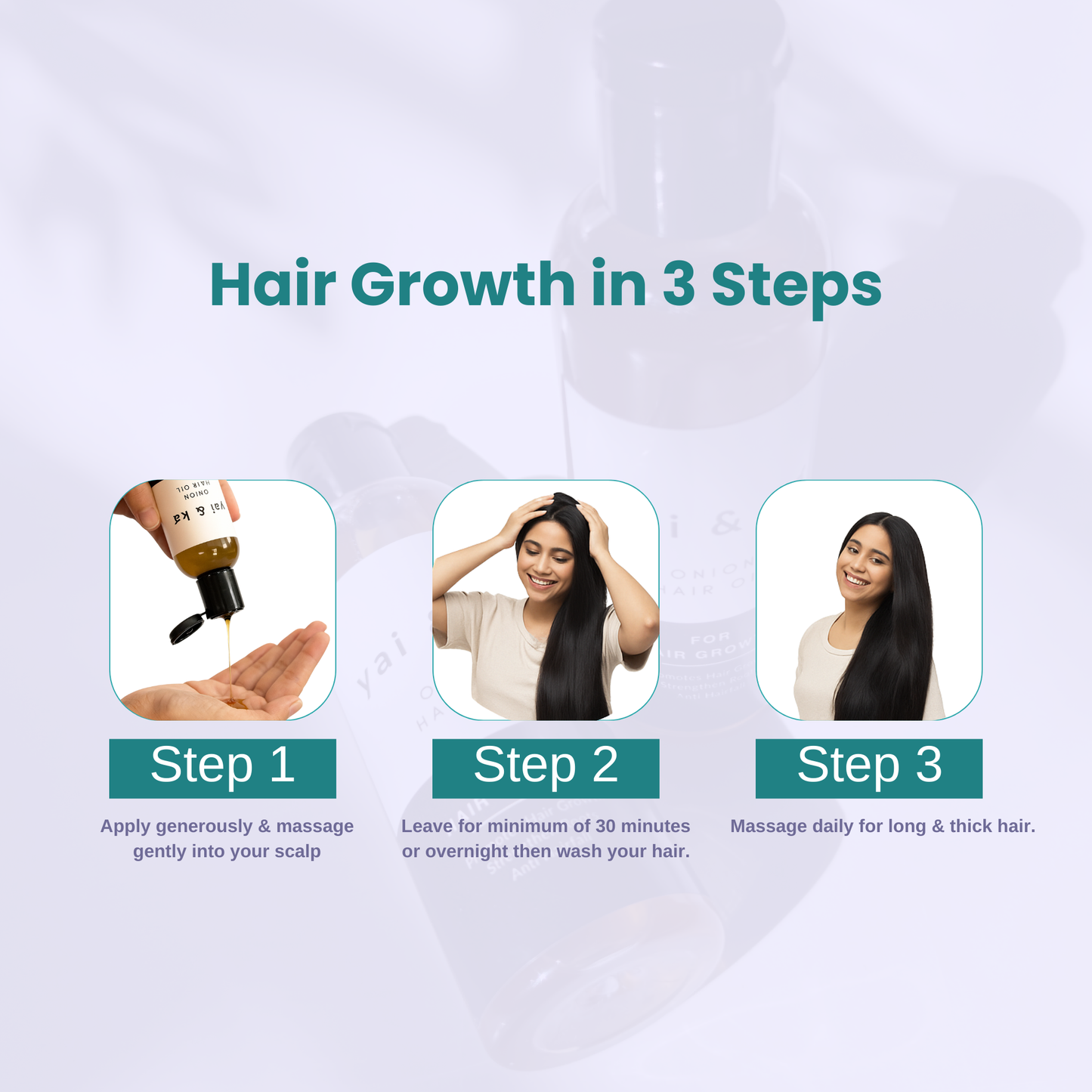 yai & ka Onion + Coconut Hair Oil | Onion , Coconut Oil & Herbal Extracts | Boosts Hair Growth, Reduces Hair Fall, Nourishes Scalp | For Men & Women, 100ml